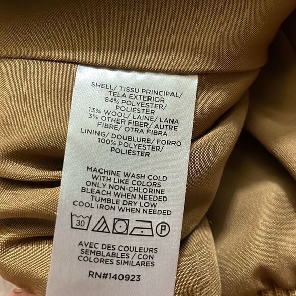 LOFT Womens Plaid Wool Bomber Jacket - Picture 6 of 6